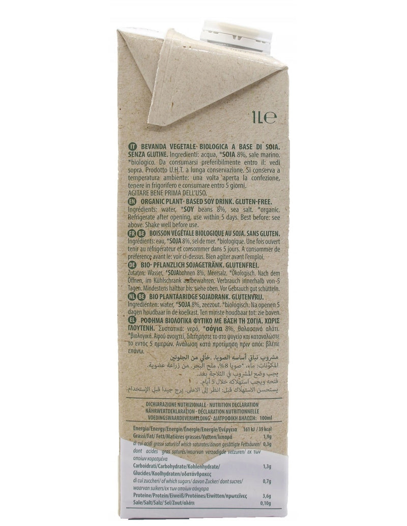 Organic Soy Milk Drink Natural 1L