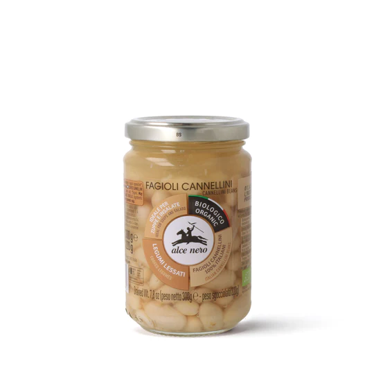 Organic cooked Cannellini beans 300g