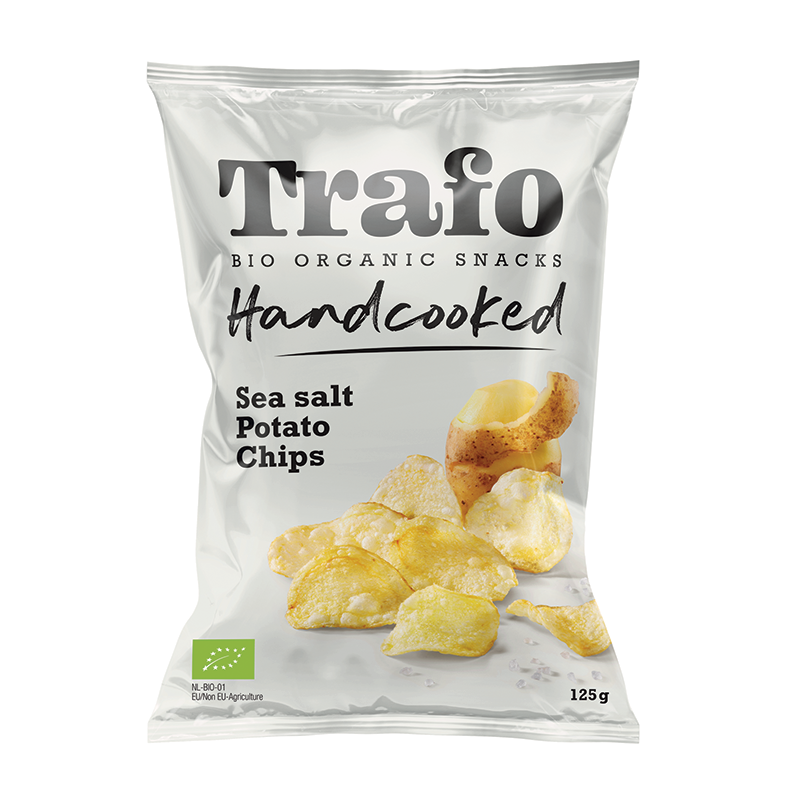 Organic Handcooked Crisps Sea Salt 125g