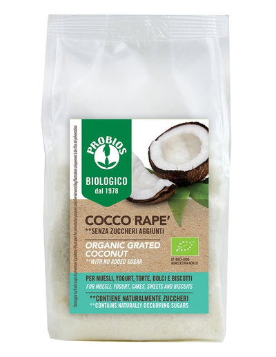Organic Grated Coconut Gluten Free 200G - Probios -