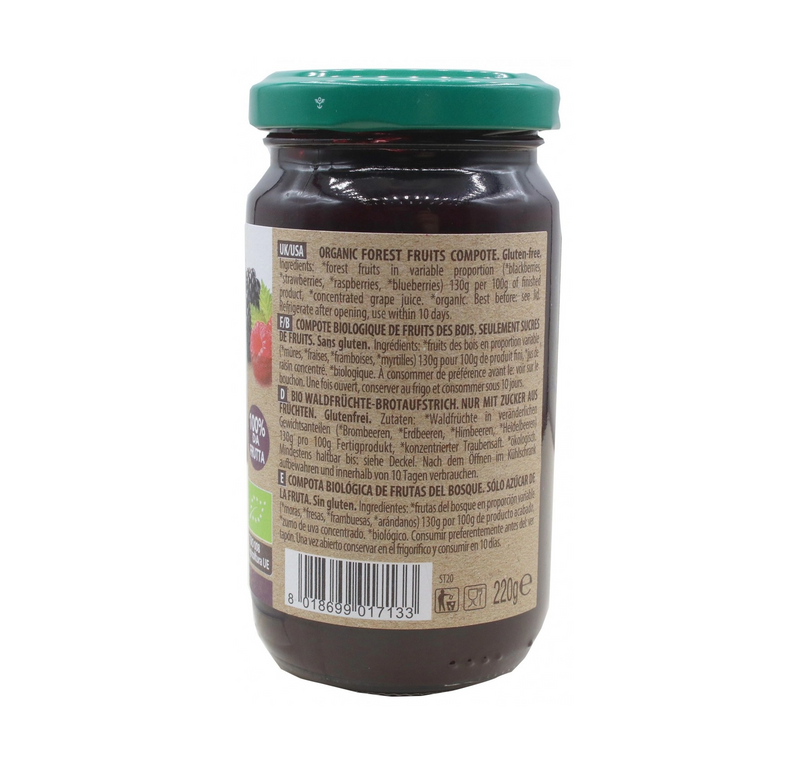 Organic Forest Fruits Compote 220g