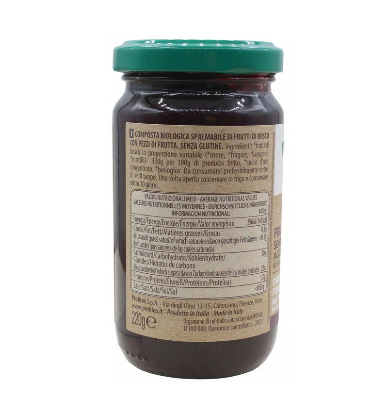 Organic Forest Fruits Compote 220g