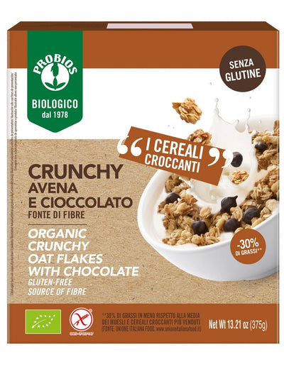 Organic Crunchy Flakes With Chocolate 375g