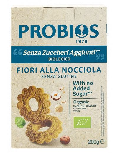 Organic Hazelnut Biscuits With No Added Sugar 200g