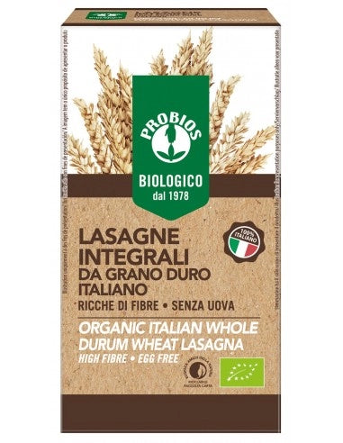 Organic Whole Durum Wheat Pasta Lasagne 500g