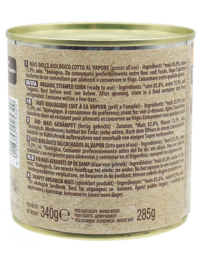 Organic Italian Corn  Canned 340g