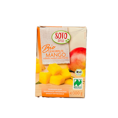 Organic Frozen Mango Cubes 300g