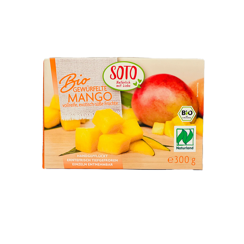 Organic Frozen Mango Cubes 300g