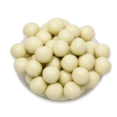 Organic Gelled cherry and apple puree with pectin coated in cherry-flavoured white chocolate - Confiserie Adam -