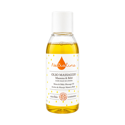 Organic Mom & Baby Massage Oil 100ml front view