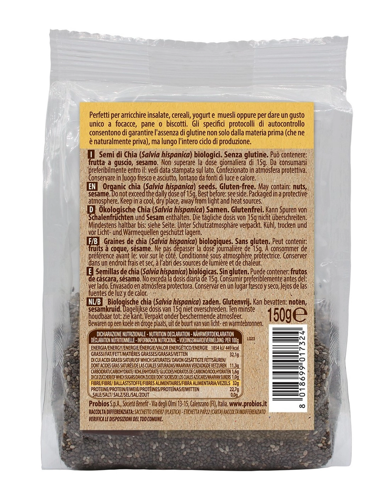 Organic Chia Seeds 150g