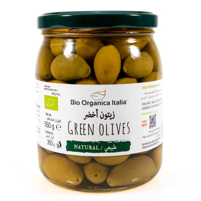 Organic Green Olives In brine