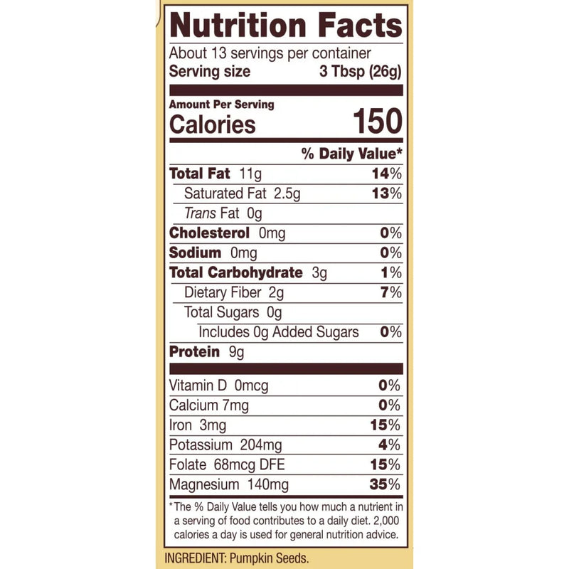 Organic Pumpkin Seeds 12 OZ