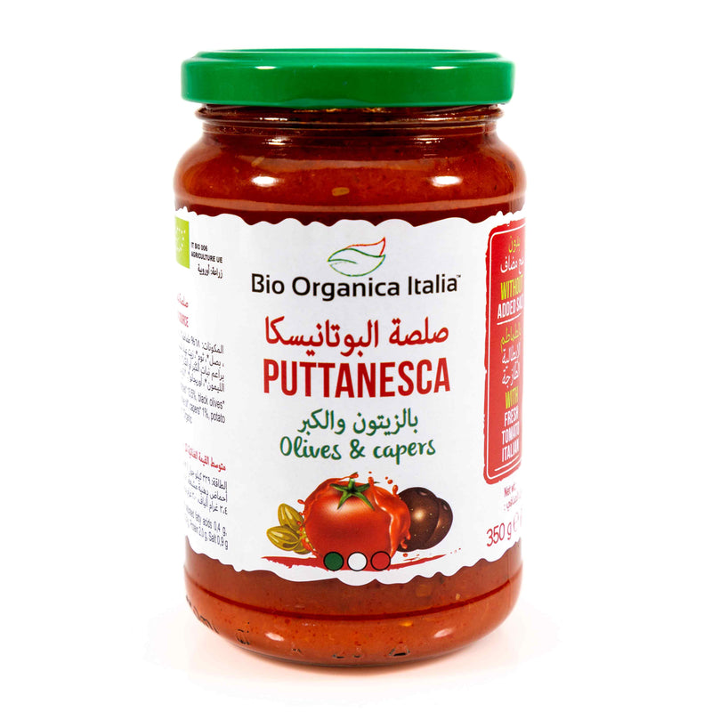 Organic Tomato sauce with capers