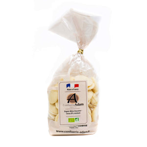 Organic White chocolate cocoa 29% minimum 100g