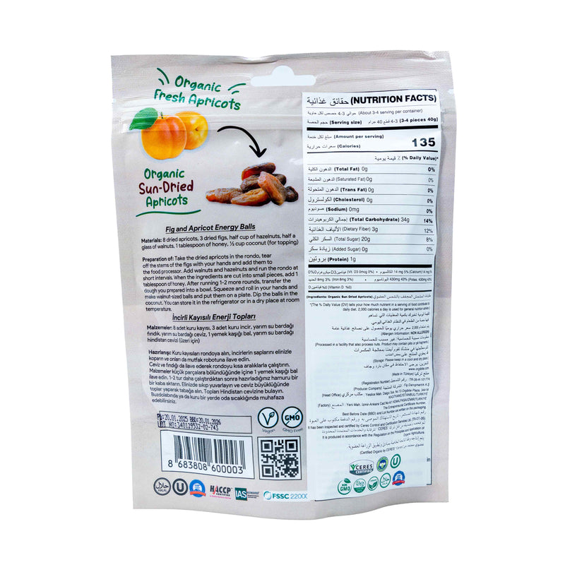 Organic Sun Dried Apricot