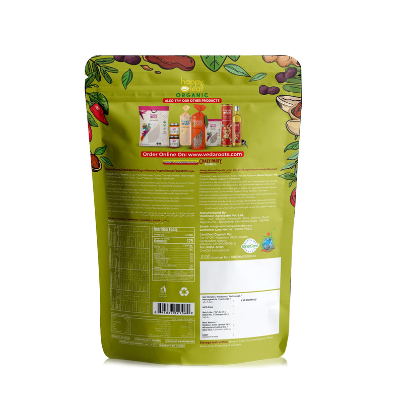 Organic Party Peanuts 6 oz