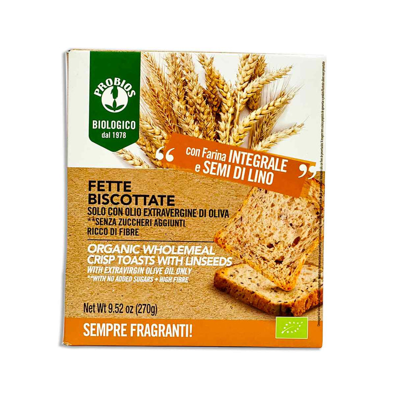 Organic Crisp Toast with Linseed