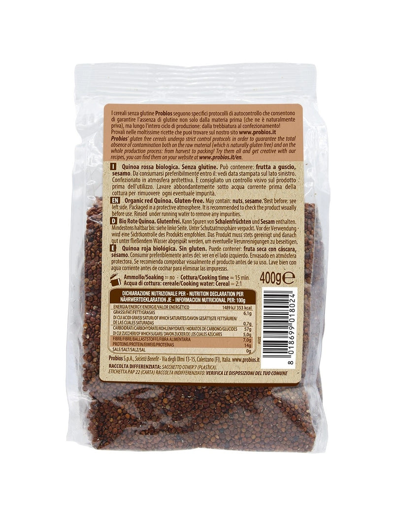 Organic Red Quinoa 400g