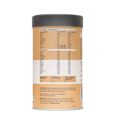 Organic Raw Pea/Rice Protein Isolate - Vanilla 1Kg
