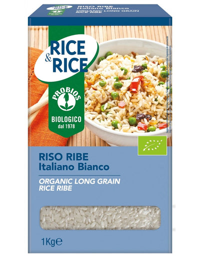 Organic Ribe Long White Grain Rice Ribe 1kg - Probios -