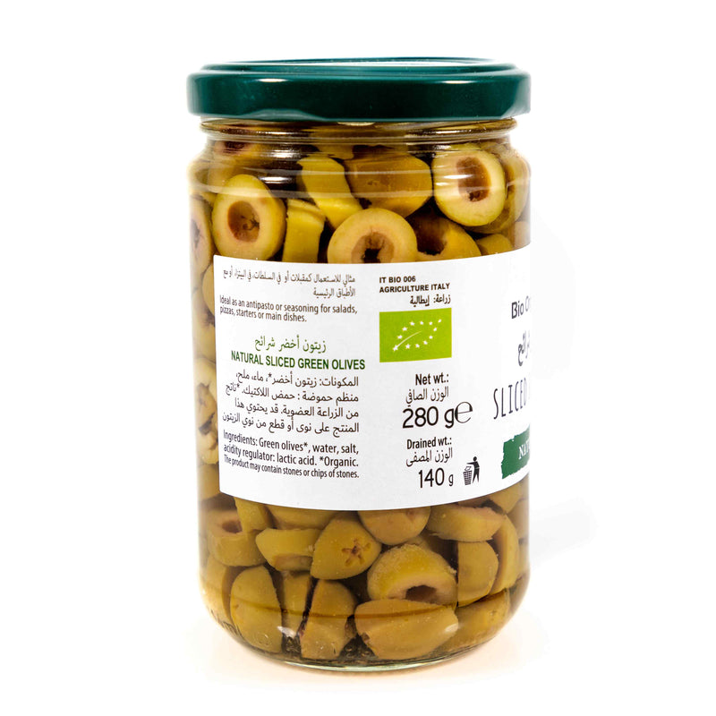 Organic sliced Olives In Brine