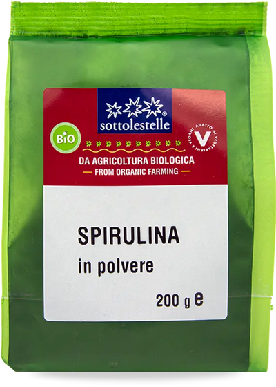 Organic Spirulina Powder 200g - Sottolestelle -