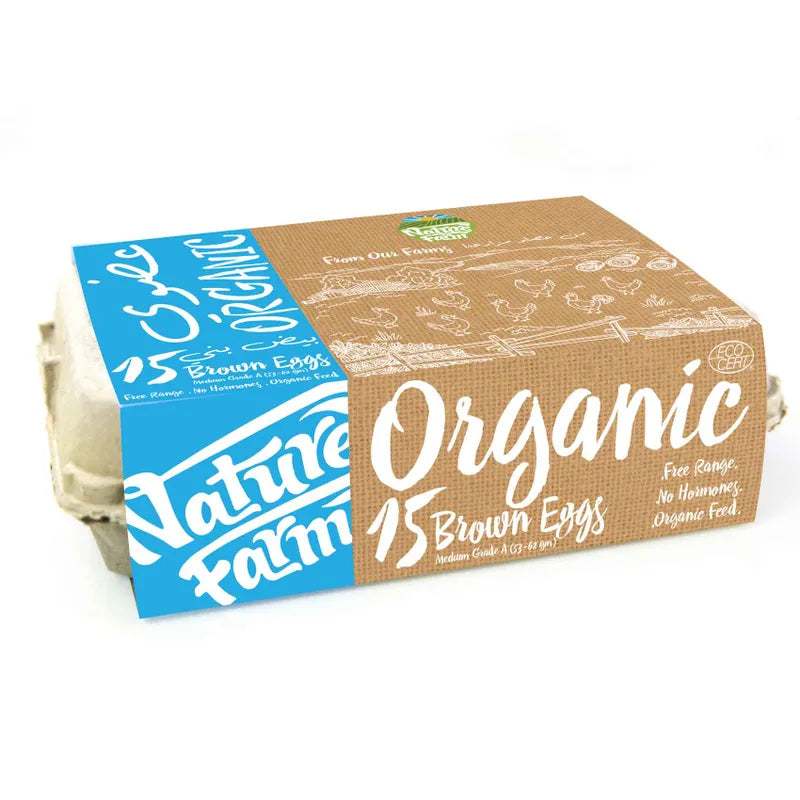 Nature Farms Organic Brown Eggs 15pc