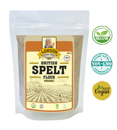 British Organic Spelt Flour 300G - London Super Foods -