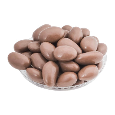 Organic Roasted Almonds Coated in Caramel-Flavoured Milk Chocolate - Confiserie Adam -