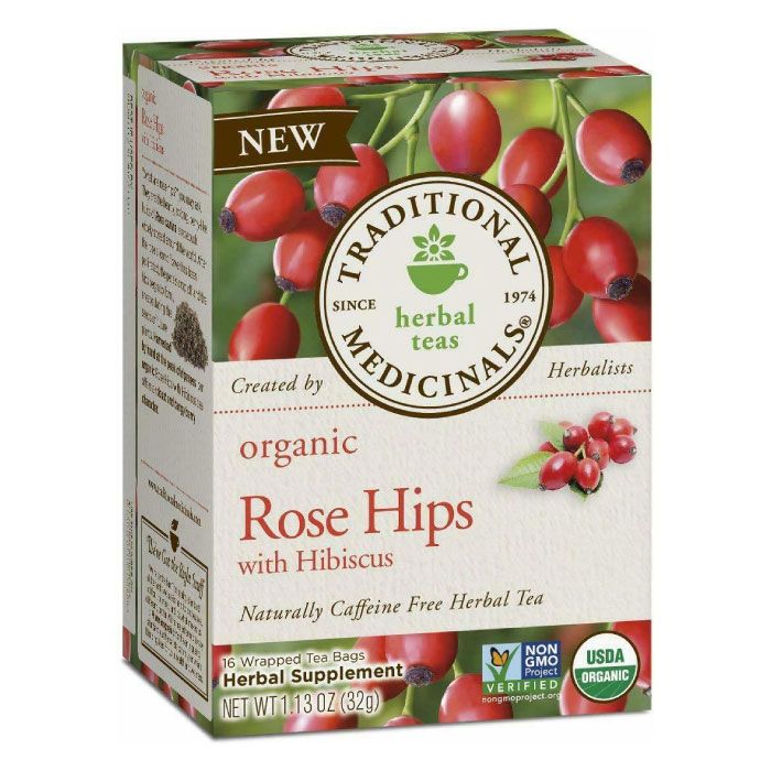 Organic Rose Hips With Hibiscus 16 Tea
