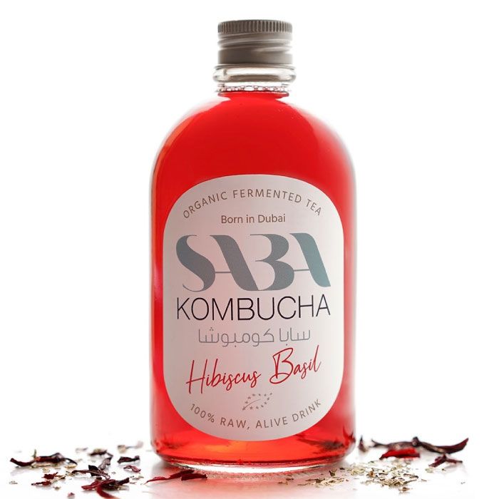 Saba Kombucha Hibiscus & Basil