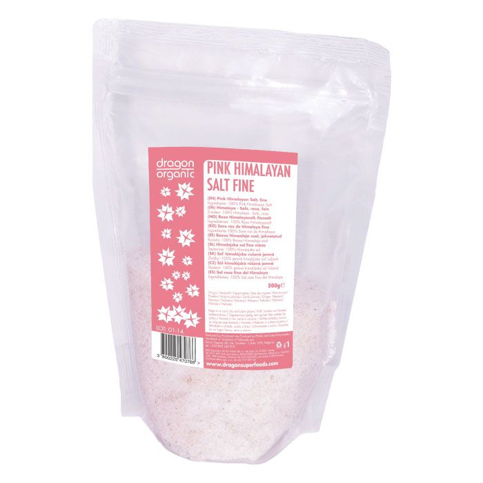 Organic Pink Himalayana Salt Fine 500g