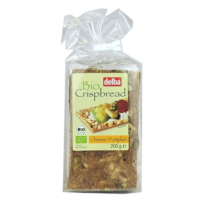 Delba Crispbread Cheese Pumpkin 200G