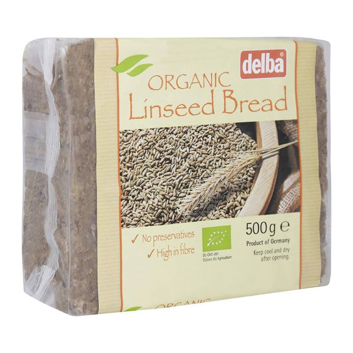 DELBA ORG. LINSEED BREAD 500G