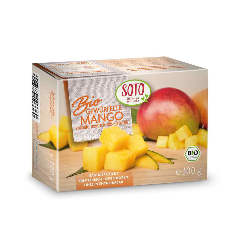 Organic Frozen Mango Cubes 300g