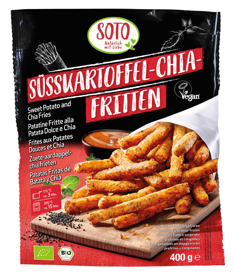 Organic Frozen Sweet Potato & Chia Fries 400g