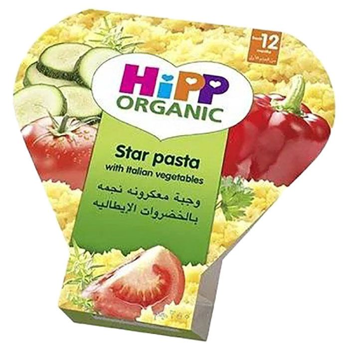 Organic Star Pasta With Italian Vegetables 250Gm
