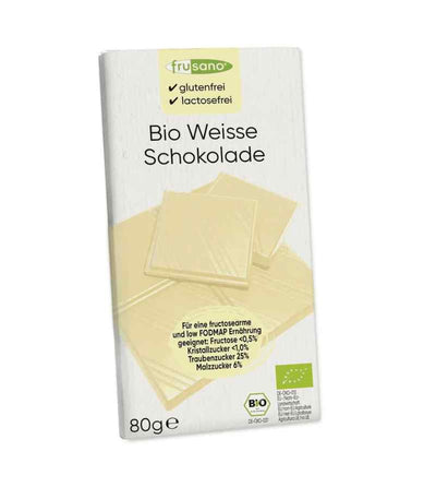 Organic White Chocolate 80g - Frusano -