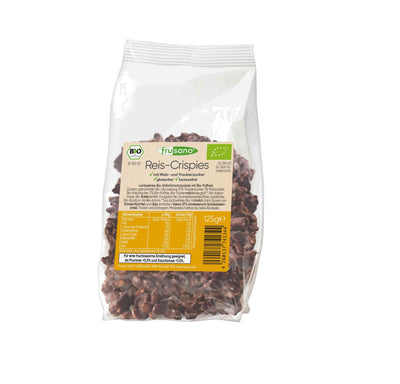 Organic Milk Chocolate Puffed Rice Bites 125g - Frusano -