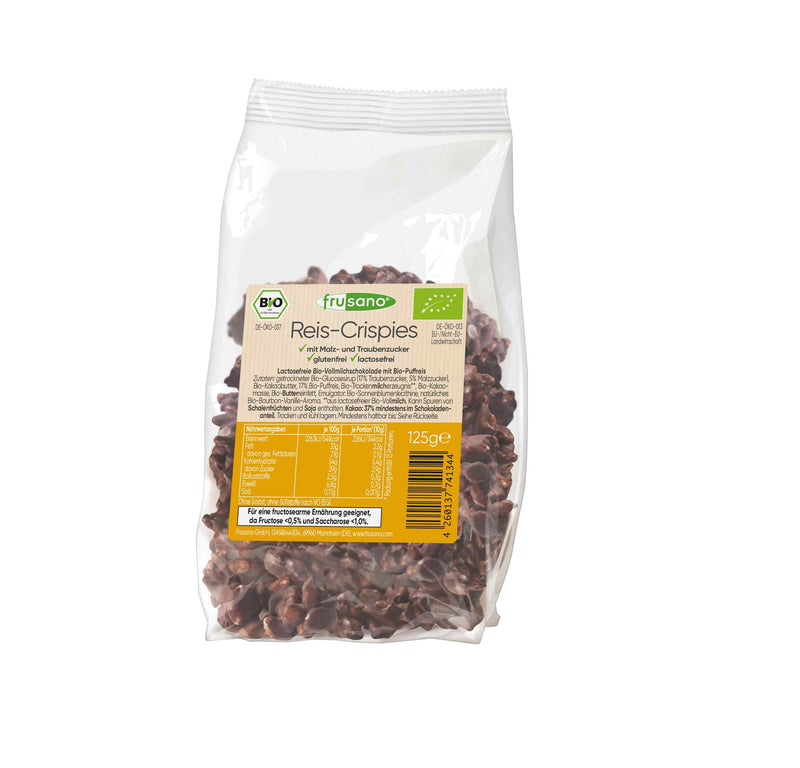 Organic Milk Chocolate Puffed Rice Bites 125g