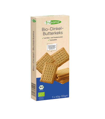 Organic Spelt Butter Biscuit 120g - Frusano -