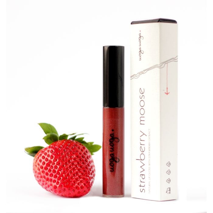 Organic Lipgloss - Strawberry Moose 7Ml