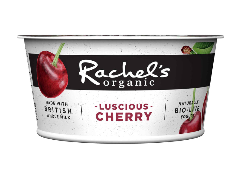 Organic Rachels Lucious  Bio-live Cherry Yoghurt 150g