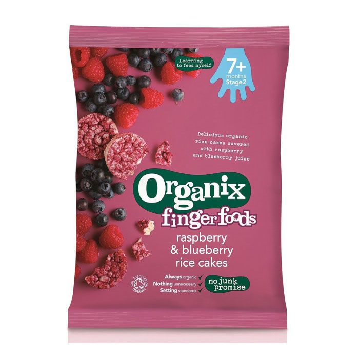 Organic Raspberry Blueberry Rice Cakes 50g