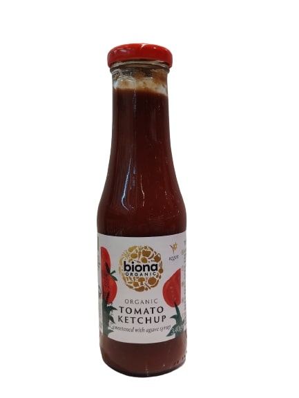 Organic Tomato Ketchup Sweetened With Agave Syrup 340G