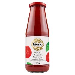 Organic Basil Passata 680G - Biona -