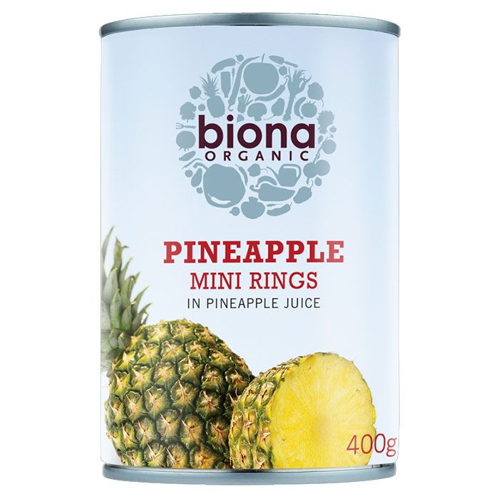 Organic Mini Pine-Apple Ring In Pine-Apple Juice 400g