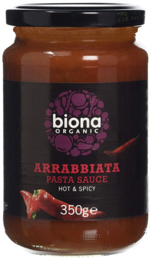 Organic Arrabbiata Hot & Spicy Pasta Sauce 350g