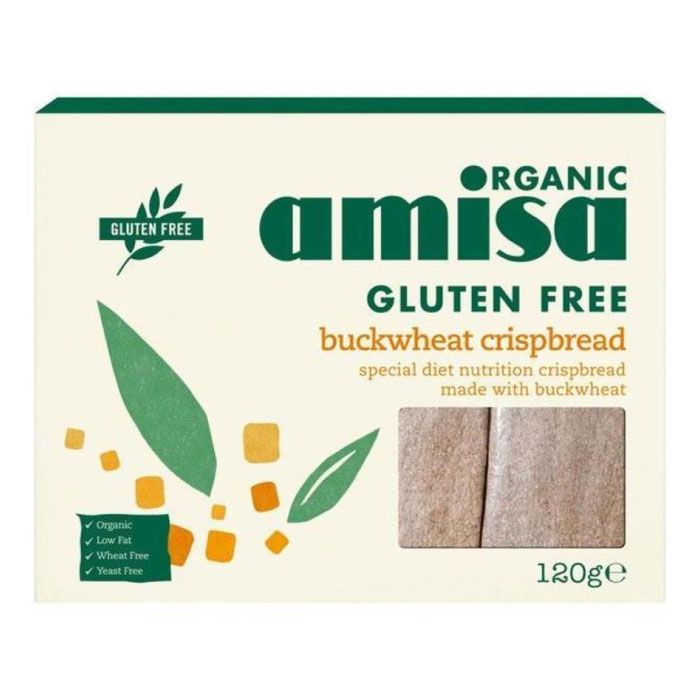 AMISA CRISPBREAD BUCKWHEAT WGRAIN120G